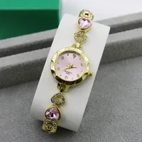 Casual Shiny Stainless Steel Jewelry Buckle Heart Shape Quartz sku image 2