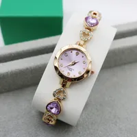 Casual Shiny Stainless Steel Jewelry Buckle Heart Shape Quartz sku image 13