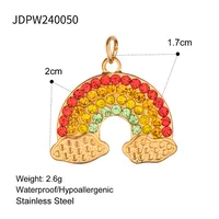 304 Stainless Steel Letter Fruit Pendant sku image 7