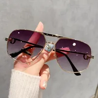 Lunettes De Crapaud De Base Style Simple Couleur Unie Pc Plein Cadre Femmes De Lunettes De Soleil main image 3
