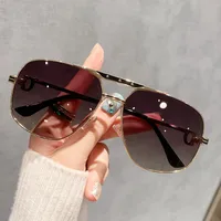 Lunettes De Crapaud De Base Style Simple Couleur Unie Pc Plein Cadre Femmes De Lunettes De Soleil main image 4