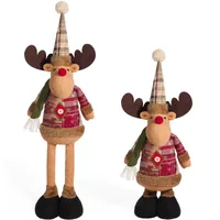 Christmas Doll Christmas Retractable Elderly Snowman Elk Christmas Decoration Supplies Christmas Atmosphere Decorations sku image 4
