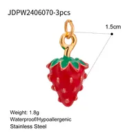 304 Stainless Steel Letter Fruit Pendant sku image 16