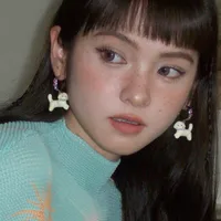 1 Par Irregular Perro Estilo De Dibujos Animados Resina Cobre Diamantes De Imitación Enchapado Gancho Para La Oreja main image 1