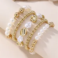 Solid Color Retro Simple Style Commute Alloy Plastic Bracelets Wholesale main image 9