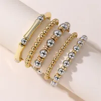 Solid Color Retro Simple Style Commute Alloy Plastic Bracelets Wholesale main image 10