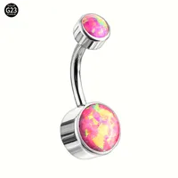 1 Piece Titanium Alloy Hip-Hop Simple Style Semicircle Belly Rings main image 4