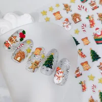 1 Set Christmas PET Elegant Lady Butterfly Nail Patches main image 1