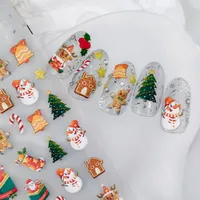 1 Set Christmas PET Elegant Lady Butterfly Nail Patches main image 2