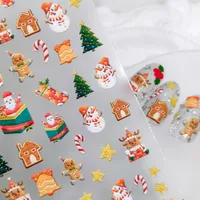 1 Set Christmas PET Elegant Lady Butterfly Nail Patches main image 4