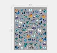 1 Set Christmas PET Elegant Lady Butterfly Nail Patches main image 5
