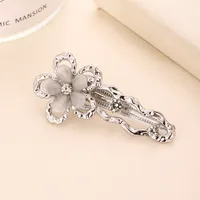Femmes Fleur Mignon Sucré Alliage Diamant Pince À Cheveux main image 5