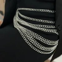 Sweet Solid Color Alloy Chain Women's Waist Chain 1 Piece main image 1