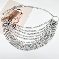 Sweet Solid Color Alloy Chain Women's Waist Chain 1 Piece main image 5