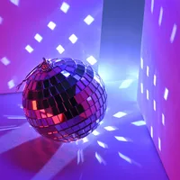 Disco Ball Christmas Window Decoration Silver Mirror Ball Disco Disco Private Room Bar KTV Reflective Ball main image 4