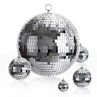 Disco Ball Christmas Window Decoration Silver Mirror Ball Disco Disco Private Room Bar KTV Reflective Ball main image 5