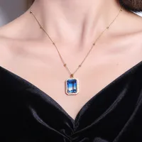 Square Copper Plating Jewelry Set main image 2