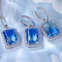 Cuadrado Cobre Enchapado Conjunto De Joyas main image 4
