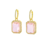 Square Copper Plating Jewelry Set sku image 1