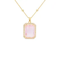 Square Copper Plating Jewelry Set sku image 5