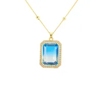 Square Copper Plating Jewelry Set sku image 7