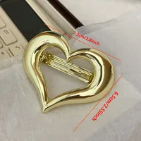 Women's Heart Shape Elegant Alloy Hair Clip sku image 1