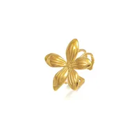 Simple Style 304 Stainless Steel Geometric Heart Shape Flower Women's Open Rings main image 4