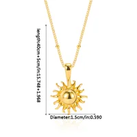 Sun Casual Modern Style Simple Style 18K Gold Plated Silver Plated 925 Sterling Silver Pendant Necklace Long Necklace Necklace Wholesale main image 8
