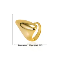 Geometric Casual Vintage Style 925 Sterling Silver 18K Gold Plated Silver Plated No Inlaid Plating Wide Band Rings Open Rings Rings main image 8