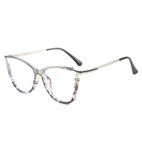 Cat Eye Basic Color Block Pc Full Frame Optical Glasses main image 2