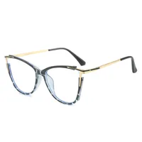Cat Eye Basic Color Block Pc Full Frame Optical Glasses sku image 2