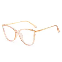 Cat Eye Basic Color Block Pc Full Frame Optical Glasses sku image 10