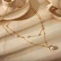 Fleur Acier Inoxydable 304 Plaqué Or 18K Incruster Plaqué Or 18K Ensemble De Bijoux main image 3