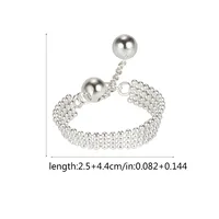 Décontractée Style Vintage Style Moderne Argent Sterling 925 Géométrique Placage Pas D'Incrustation Femmes Bague Large Bande Anneau Ouvert Anneaux main image 7