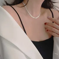 Geometric Casual Modern Style Simple Style 925 Sterling Silver Long Necklace Necklace Choker Wholesale main image 7