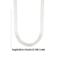 Geometric Casual Modern Style Simple Style 925 Sterling Silver Long Necklace Necklace Choker Wholesale main image 8