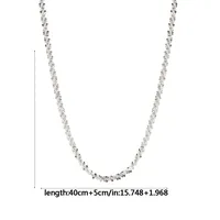 Geometric Casual Luxurious Korean Style 925 Sterling Silver Long Necklace Necklace Choker Wholesale main image 6