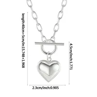 Heart Casual Luxurious Korean Style 925 Sterling Silver Pendant Necklace Wholesale main image 6