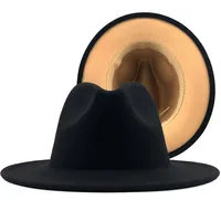 Sombrero De  De Estilo Europeo Y Americano, Nuevo Estilo Exterior, Sombrero Interior De Zafiro Rosa Rojo, Sombrero De Jazz De Estilo Étnico, Sombrero De Cachemira De Fieltro main image 5