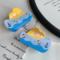 Mujeres Barco Estilo De Dibujos Animados Lindo Hojas De Acetato Garras De Pelo main image 2