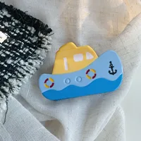 Women's Ship Cartoon Style Cute Acetic Acid Sheets Hair Claws sku image 1