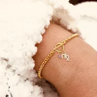 Constellation Heart Shape Elegant Simple Style Classic Style Zircon 201 Stainless Steel Artificial Crystal Copper Bracelets Wholesale main image 1