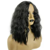 Women's Hip-hop Casual High-temperature Fiber Centre Parting Short Curly Hair Wigs sku image 1