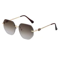 Square Casual Vacation Solid Color Pc Frameless Women's Sunglasses main image 5