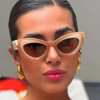 Cat Eye Streetwear Geometric Pc Full Frame Women's Sunglasses main image 1