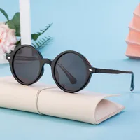 Cadre Rond Vêtement De Rue Géométrique Pc Plein Cadre Femmes De Lunettes De Soleil main image 3