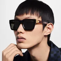 Cuadrado Estilo Moderno Estilo Clásico Geométrico Ordenador Personal Fotograma Completo Gafas De Sol Hombre main image 1