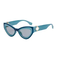 Cat Eye Streetwear Geometric Pc Full Frame Women's Sunglasses sku image 2