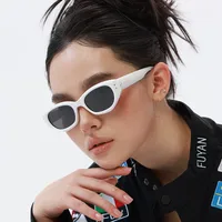 Cat Eye Elegant Simple Style Geometric Tac Full Frame Women's Sunglasses main image 1