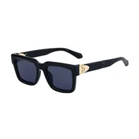 Square Modern Style Classic Style Geometric Pc Full Frame Men's Sunglasses sku image 1